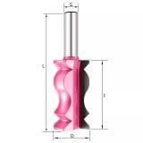 Фреза фигурная молдинговая корона D=31.75x57.1x97 S=12 PROCUT 360231P (L1-97 мм, L2-57.1 мм, D1-31.8 мм, D2-12 мм)