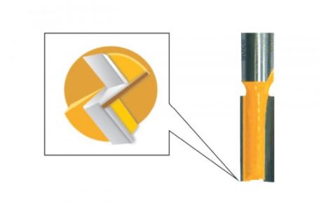 Фреза пазовая прямая ф16х30мм хв. 12мм Энкор 46042 (L1-120 мм, L2-30 мм, D1-16 мм, D2- мм)