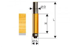 Фреза кромочная прямая ф12,7х51мм хв. 12мм Энкор 46166