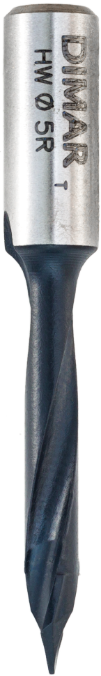 Сверло Dimar 2016045 сквозное правое D5x25 L55,5 хвостовик 8x20 присадка