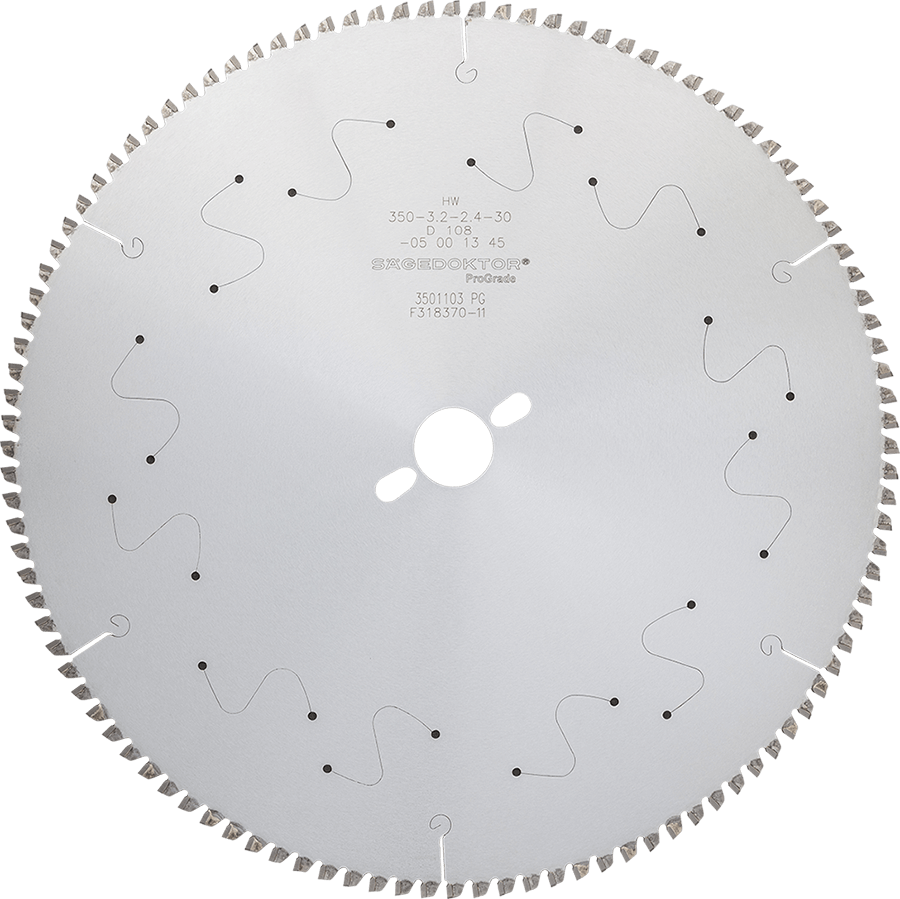 Пила SÄGEDOKTOR 350x3.2x2.4x30x108Z D-M5 C-01 ProGrade Laser Slits Pinholes 3501103 PG A3377
