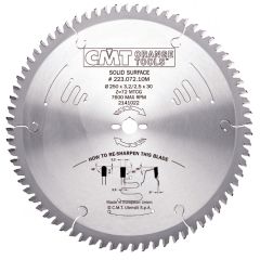 Диск пильный 250x30x3,2/2,5 0° MTCG Z=72 CMT 223.072.10M