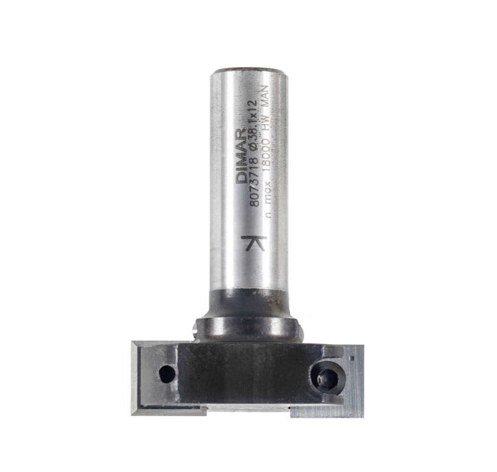 Фреза Dimar 8073719 выравнивание ЭКОНОМ сменные ножи D38,1x12 L55,8 Z2 хвостовик 12