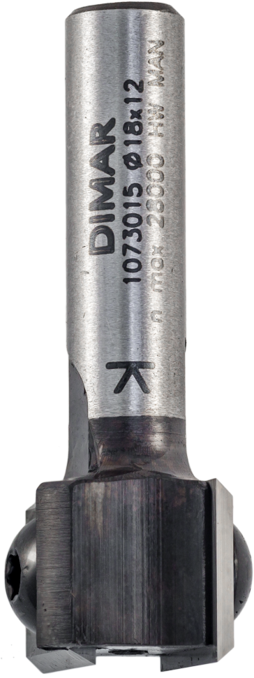 Фреза Dimar 1073015 пазовая D18x12 L44 Z2 сменные ножи хвостовик 8