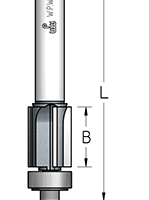 Фреза WPW F4P8192 для твердых материалов D19 B51 Z4 копир 2 подшипника верх и низ хвостовик 12