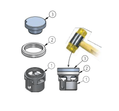 Комплект WPW BTAT0285 для замены колец на ограничителях БЕЗ ЦАРАПИН TATP150
