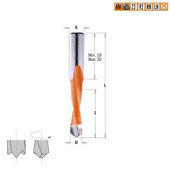 Сверло HW для присадочного станка 7x35x70 Z=2+2 S=10x30 RH CMT 311.070.41
