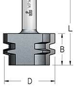 Фреза WPW FJ20002 для продольного сращивания D47 B28 хвостовик 12