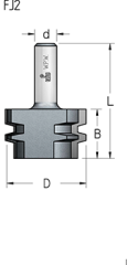 Фреза WPW FJ20002 для продольного сращивания D47 B28 хвостовик 12