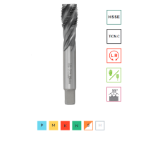 Метчик машинный G 1/8&quot; (HSS-E + TICN-C),ISO, 6H,R, спиральный RODMIX 1609180090