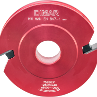 Фреза насадная Dimar 7526031 пол диаметра радиус 3мм D125x15 Z2 сменные ножи посадка 30