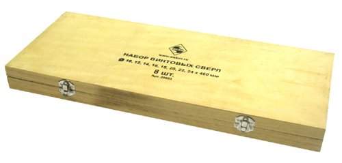 Набор сверл для дерева винтовых 10-24Х460 мм, 8 штук Энкор 20953