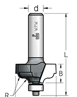 Фреза WPW RI04003 профиль неоклассика R4 D35 B13,5 подшипник хвостовик 6