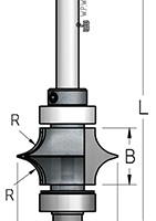 Фреза WPW DU06003 торцевой паз галочка R6,3 D28,6 B15,9 подшипник хвостовик 6