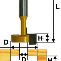Фреза паз конструкционная ф9,5мм Т-обр хв 12мм Энкор 10514