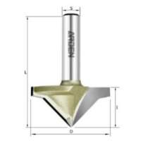 Фреза V образная 45гр. для гипсокартона D=35x17 S=8 ARDEN 190522-5