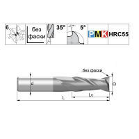 Фреза Schwarzmaier по металлу  PMK30z6.20.55.104.35.F000 TiAlN