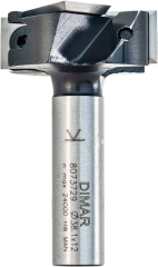 Фреза Dimar 8073729 выравнивание 2+2 сменные ножи D38,1x12 L57,5 Z2+2 хвостовик 12