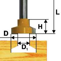 Фреза паз конструкционная ф50,8мм Т-обр хв 12мм Энкор 10519