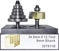 Фреза четвертная c набором подшипников (нижн. подш.) Z=2 D=34.9x12.7x56 S=8 ARDEN 307811B