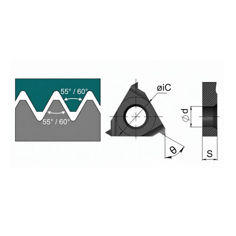 Пластина резьбовая HADSTO, неполный профиль, 60° 16ER-AG60-HR52013