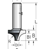 Фреза WPW RH08003 радиусная удлиненная врезная R8 D22,2 B14 хвостовик 6