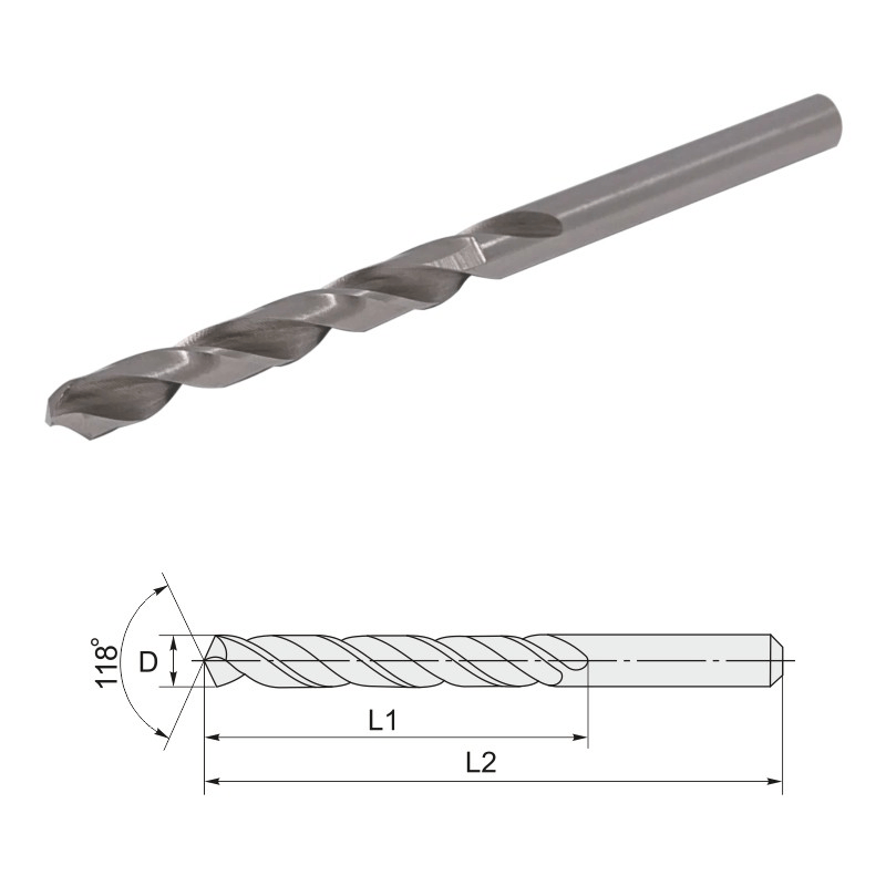 Сверло спиральное по металлу ц/х 3,7х70 мм DIN338 М2 (HSS Р6М5)57,2Rodmix 10503739070