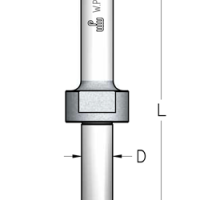 Оправка WPW NB06003 для нескольких фрез дисковых серии NB посадка M6 L60 гайка без подшипника и шайбы хвостовик 6