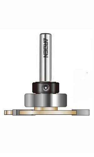 Фреза пазовая дисковая по дереву D=47,6x4 Z=3 S=8 с державкой (верх. подш) ARDEN 704840A