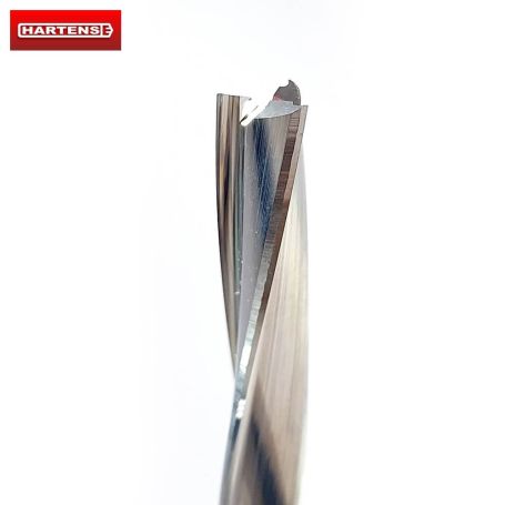 2812 HARTENSE Цилиндрическая спиральная трехзаходная фреза с удалением стружки вверх HT55 OS3UPF-12.0-12.0-100-150 (L1-150 мм, L2-100 мм, D1-12 мм, D2-12 мм)