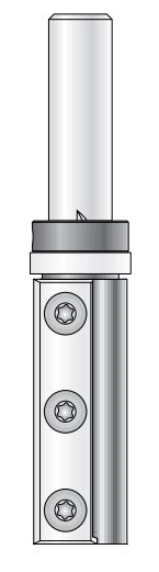 Фреза Dimar 1073899 копировальная D19x50 L101,6 Z2 сменные ножи 3 отв хвостовик 12