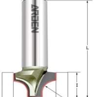 Фреза врезная радиусная  (псевдофиленка) R=12.7 D=34.93x25.45x65 d1=10 S=12 ARDEN 213231