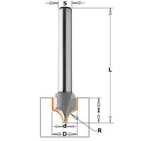 Фреза CMT-PRO профильная R=5 (Псевдофиленка) (A) S8 D10 I10 L50 965.0510