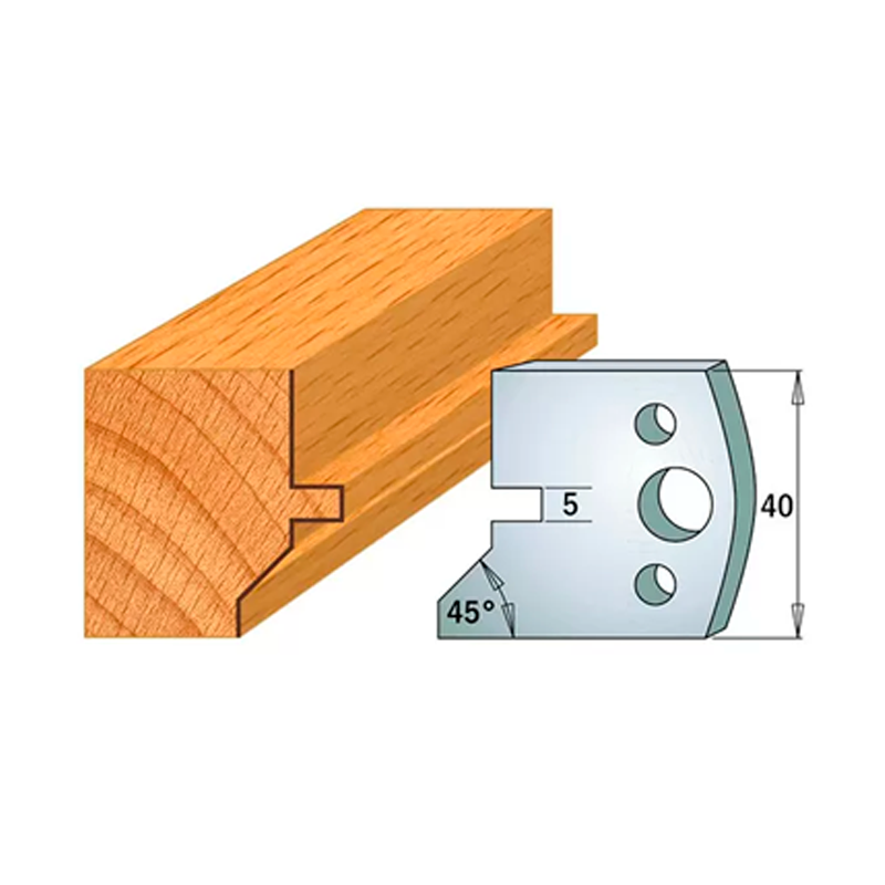 Нож профильный 40mm для насадной фрезы 16 Rotis 40069083