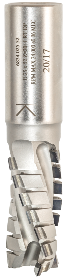 Фреза Dimar 6834.025.52 алмазная HELICAL Z3+1 D25x52 L115 хвостовик 25 H4 чистовой рез