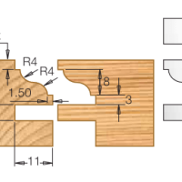 Нож Dimar 3108656 твердый сплав 40x26x2