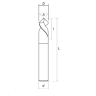 Фасочная твердосплавная фреза HRC 55, TiSiN 10х90°х4F RODMIX 18001009004
