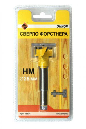 Сверло д/ДСП 25 Форстнера НМ Энкор 19174
