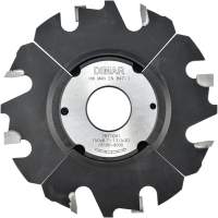 Фреза насадная Dimar 7971041 паз регулируемый 6,7-13,0x30мм D150 Z4+4 посадка 30