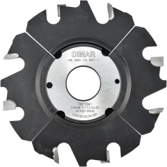 Фреза насадная Dimar 7971041 паз регулируемый 6,7-13,0x30мм D150 Z4+4 посадка 30