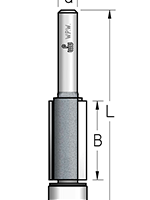 Фреза WP HF24122 обгонная нижний подшипник Z2 D12,7 B25 хвостовик 12