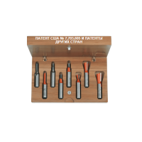 СМТ Комплект 8 фрез концевых (дер.футляр) S=12,7 800.501.11