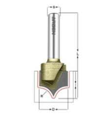 Фреза скругление R=9.53 D=19.05x15.88x59 S=12 ARDEN 225251