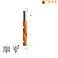 Сверло HW для присадочного станка 5x40x67 Z=2+2 S=8x20 LH CMT 307.050.12