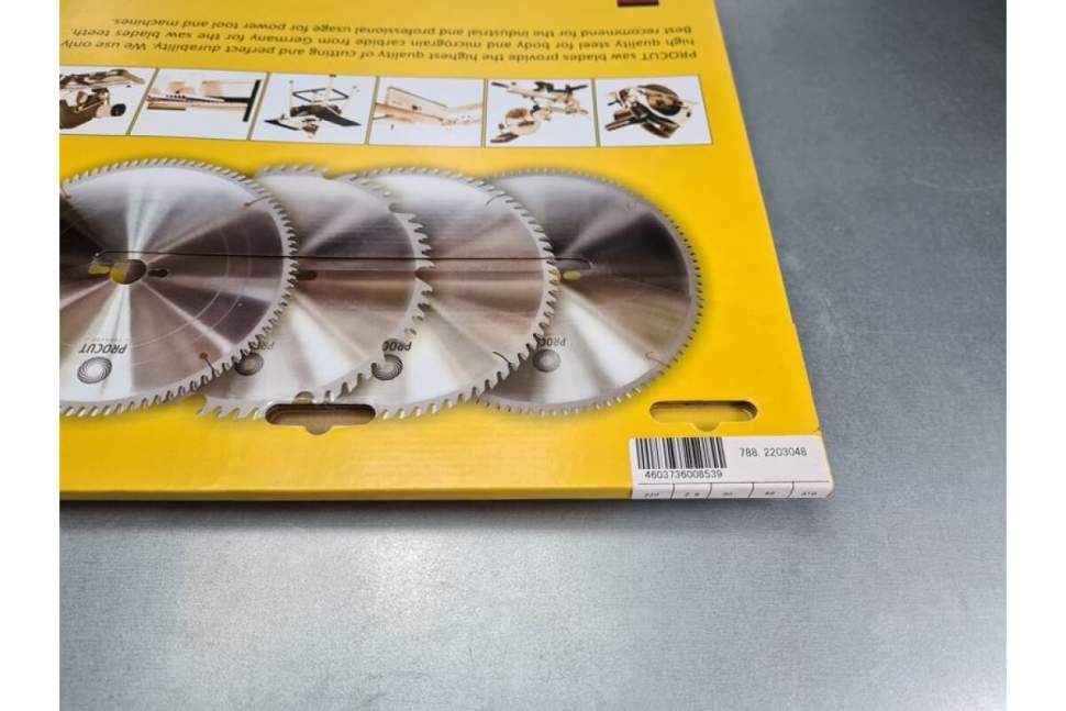 Пильный диск 220x30x2,8/1,8 Z=48 ATB 15° продольный/поперечный рез по древесине PROCUT 797.2203048
