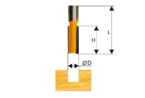Фреза пазовая прямая ф12х30мм хв. 12мм Энкор 46040