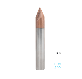 Фасочная твердосплавная фреза HRC 55, TiSiN 12х60°х4F RODMIX 18001206004