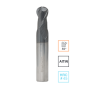 Концевая сферическая фреза 2 зуба, HRC 45, AlTiN 10х20х150 R5 RODMIX 6100201506