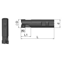 Фреза концевая со сменными твердосплавными пластинами SANT PE01.11W16.01 6.02 00062358