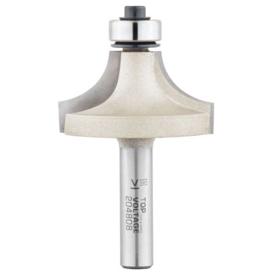 Фреза радиусная R=12,7 D=31,8x19,5 S=8 TOPVOLTAGE 204808 (L1-51.5 мм, L2-19.5 мм, D1-31.8 мм, D2-8 мм)